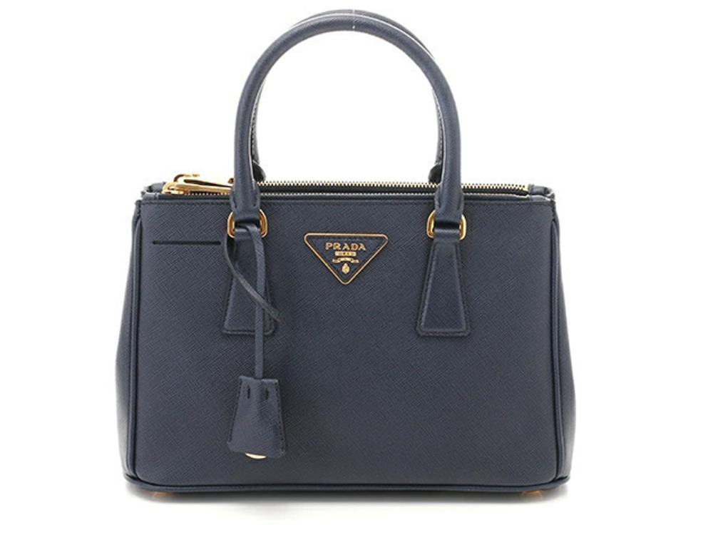 Prada Handbag Saffiano BALTICO Navy Blue